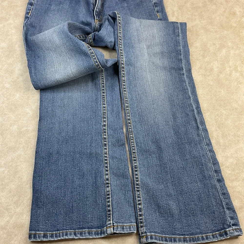 Vintage Michael Kors Flare Jeans Medium Wash Stretch‎ Denim Women Sz 6 MK Logo